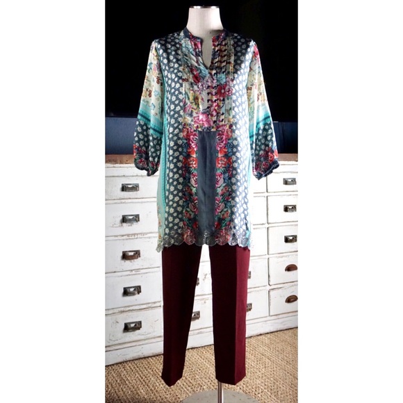 Anthropologie Sasha Button Fly Wine Trousers New 4 - Picture 9 of 16